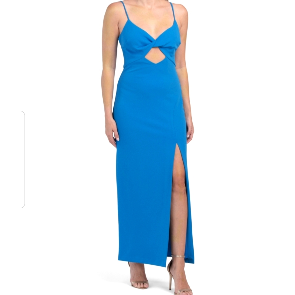 Blue Twist Front Gown💙